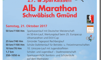 27. Alb-Marathon in Schwäbisch-Gmünd